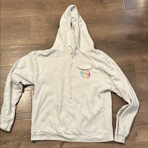 Pura Vida White Hoodie with Colorful Logo